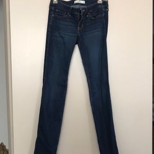 Dark wash Hollister straight leg jeans